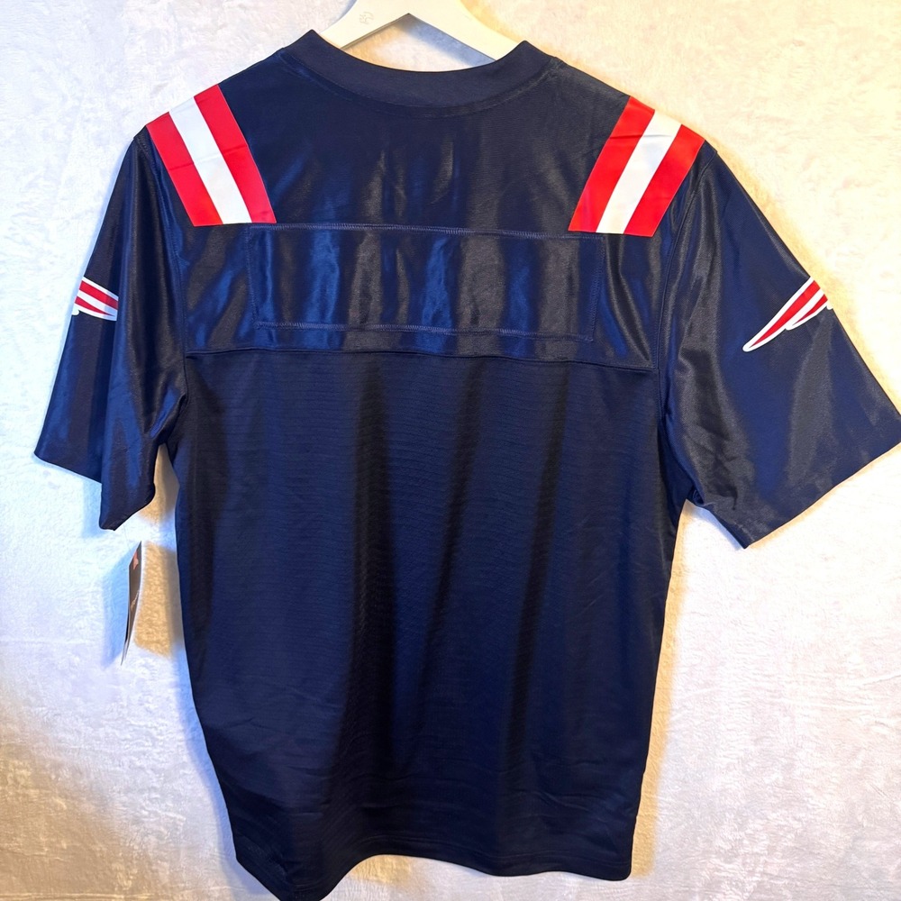 Fanatics Football Jersey New England Patriots Medium Navy Blue Mens - Picture 4 of 4